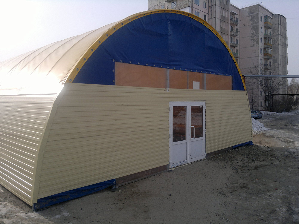 Ангар арочный 9х9х4,5м, г. Томск