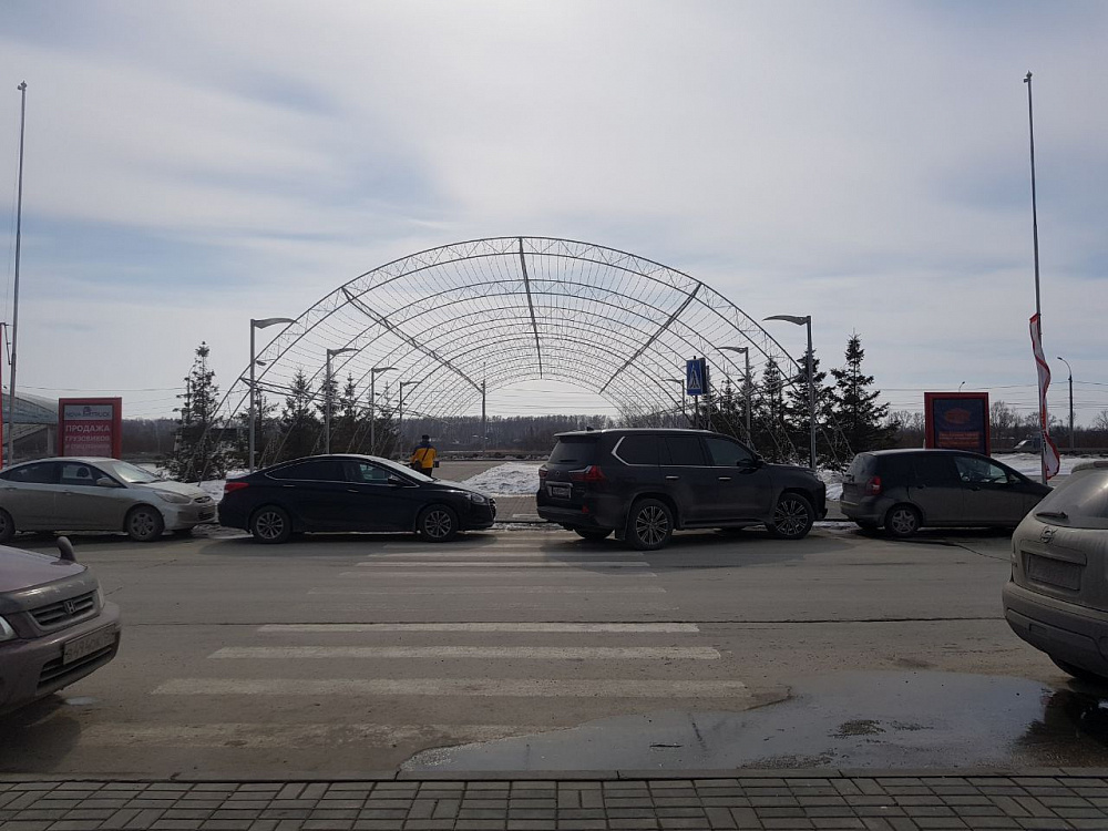 Арочная конструкция 16х40м г. Новосибирск